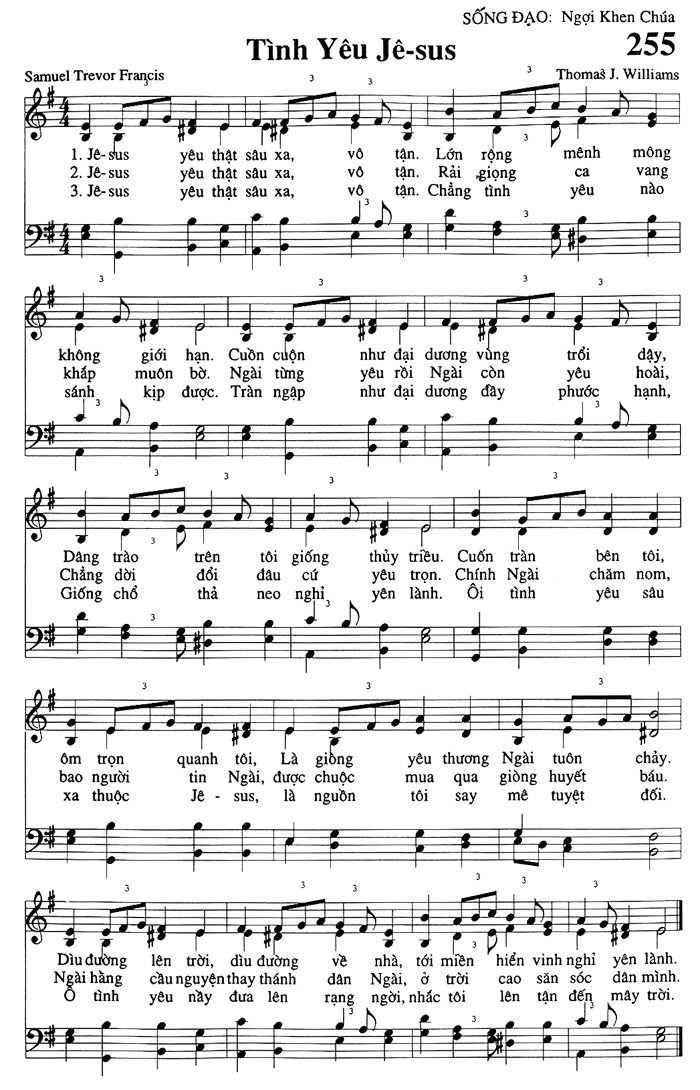 Sheet music: Tình Yêu Jesus