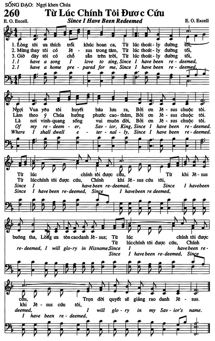 Sheet music: Từ Lúc Chính Tôi Được Cứu