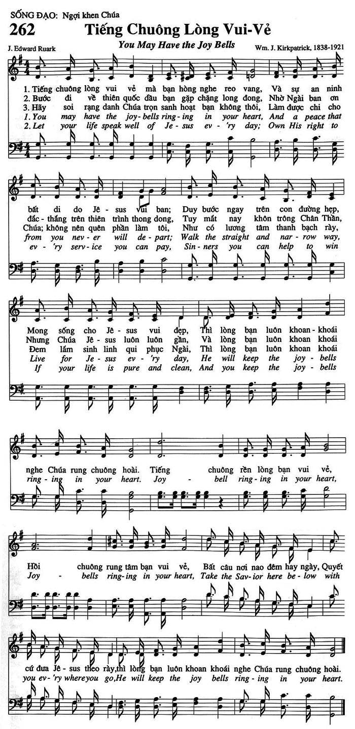 Sheet music: Tiếng Chuông Lòng Vui Vẻ
