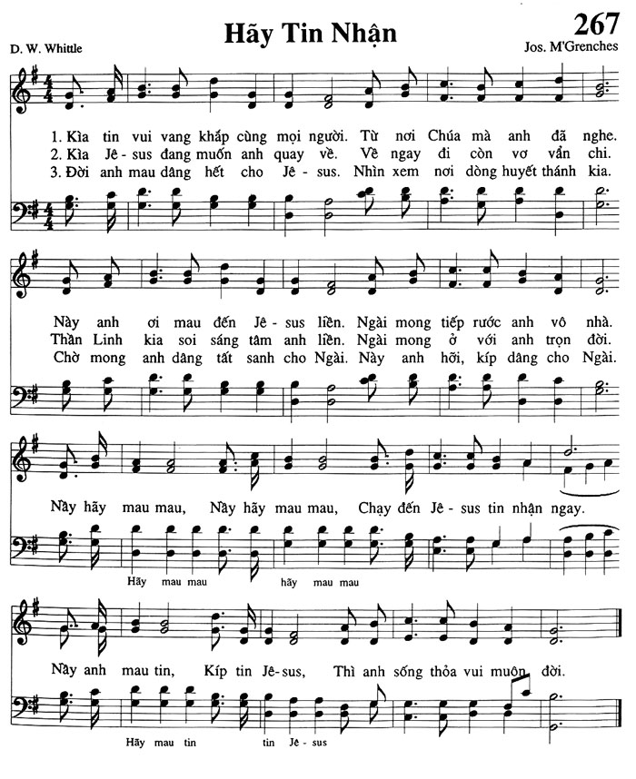 Sheet music: Hãy Tin Nhận