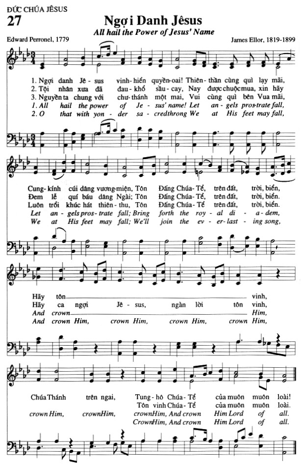 Sheet music: Ngợi Danh Jesus
