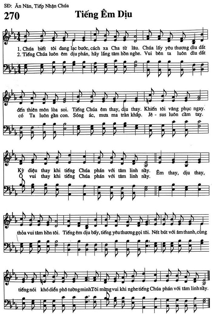 Sheet music: Tiếng Êm Dịu