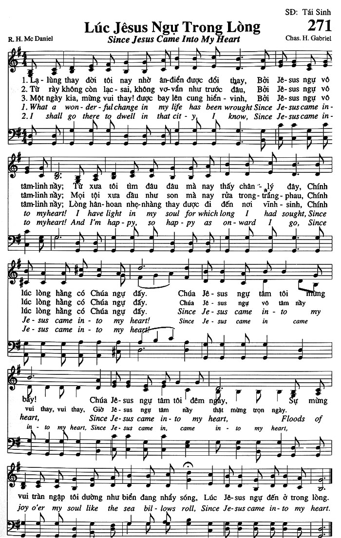 Sheet music: Lúc Jesus Ngự Trong Lòng