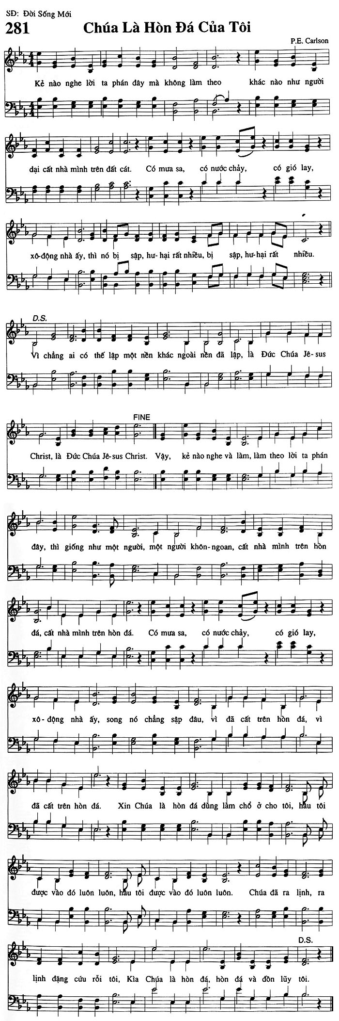 Sheet music: Chúa Là Hòn Đá Của Tôi