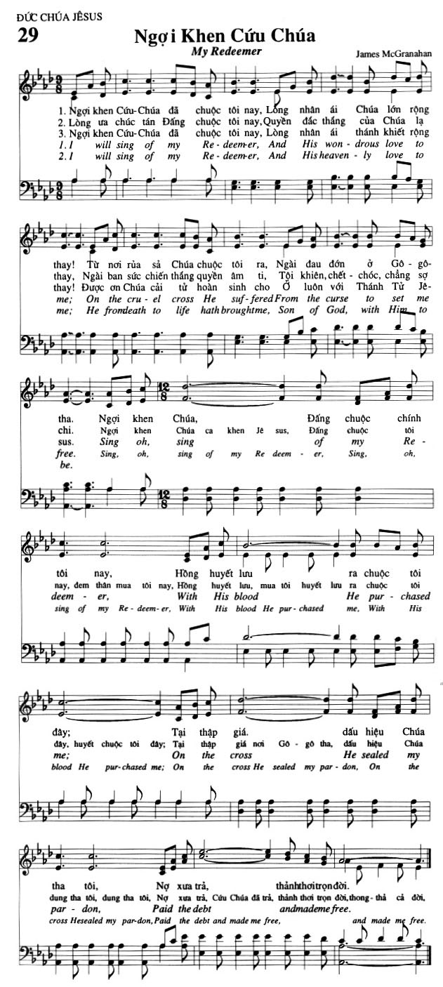Sheet music: Ngợi Khen Cứu Chúa