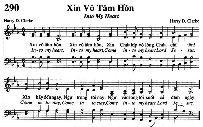 Sheet music: Xin Vô Tâm Hồn
