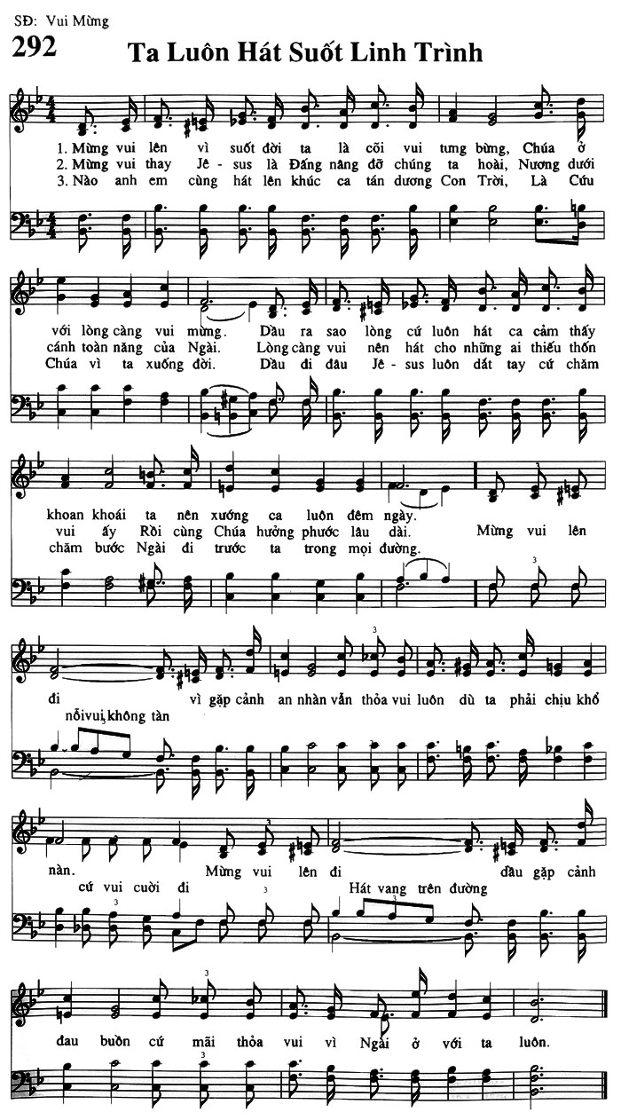 Sheet music: Ta Hát Suốt Linh Trình