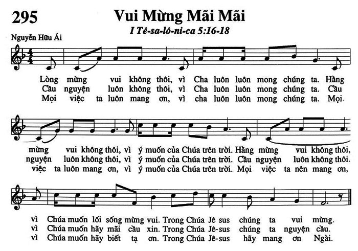 Sheet music: Vui Mừng Mãi Mãi