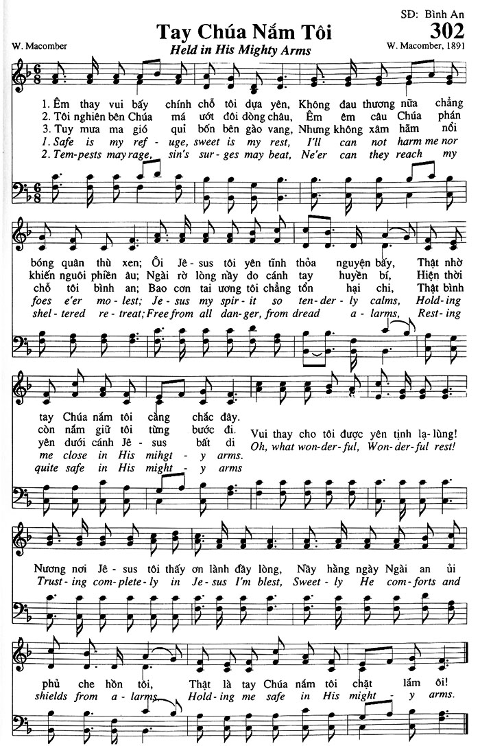 Sheet music: Tay Chúa Nắm Tôi