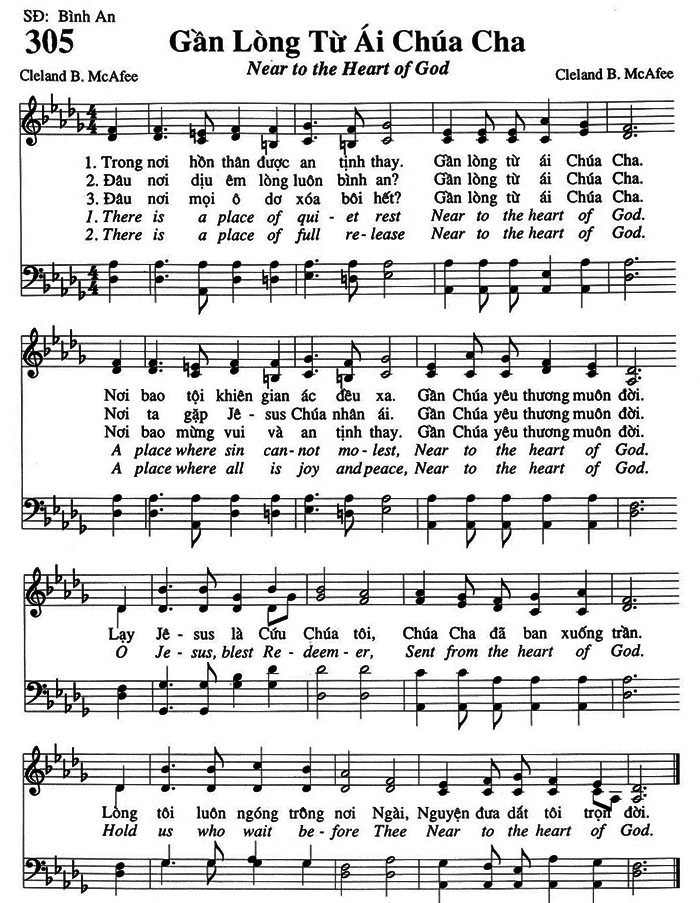 Sheet music: Gần Lòng Từ Ái Chúa Cha