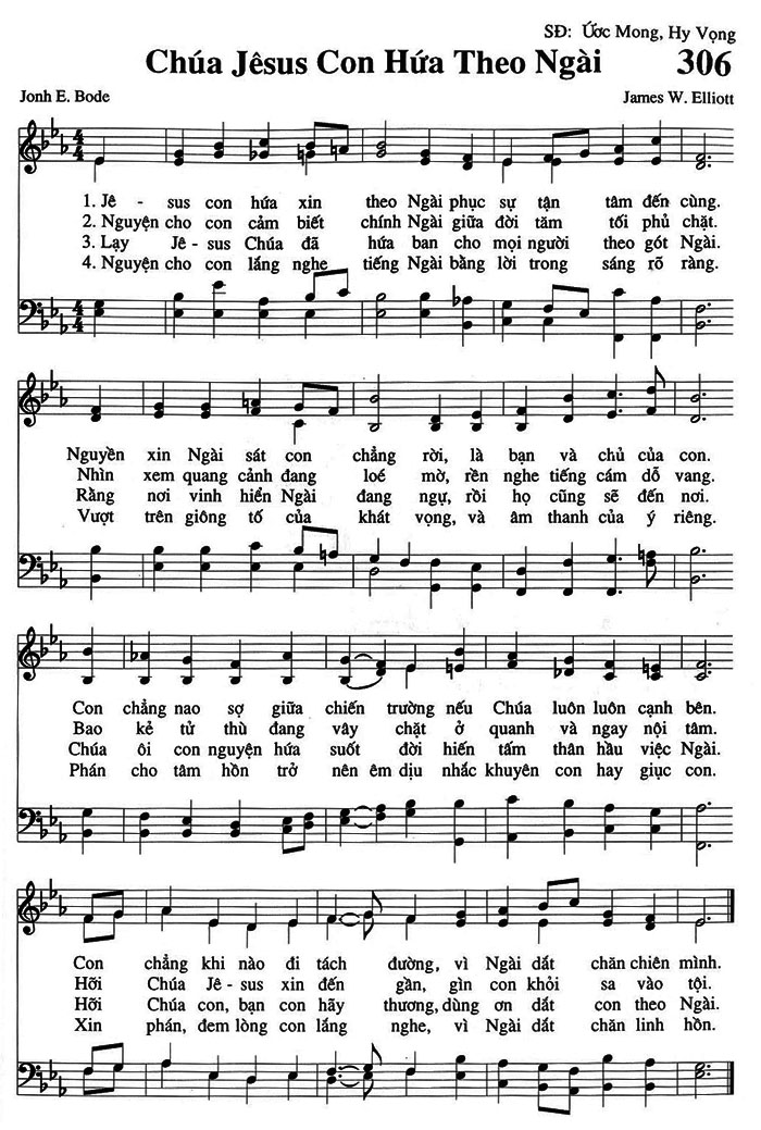 Sheet music: Chúa Jesus Con Hứa Theo Ngài