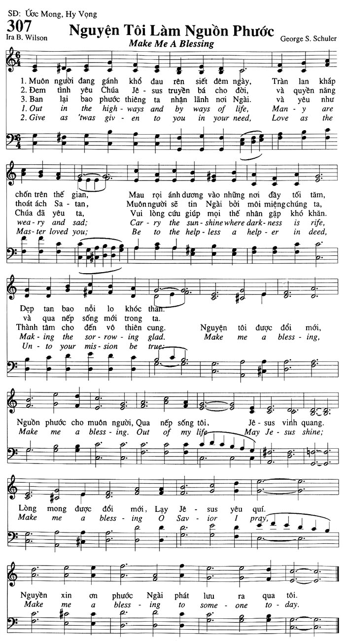 Sheet music: Nguyện Tôi Làm Nguồn Phước