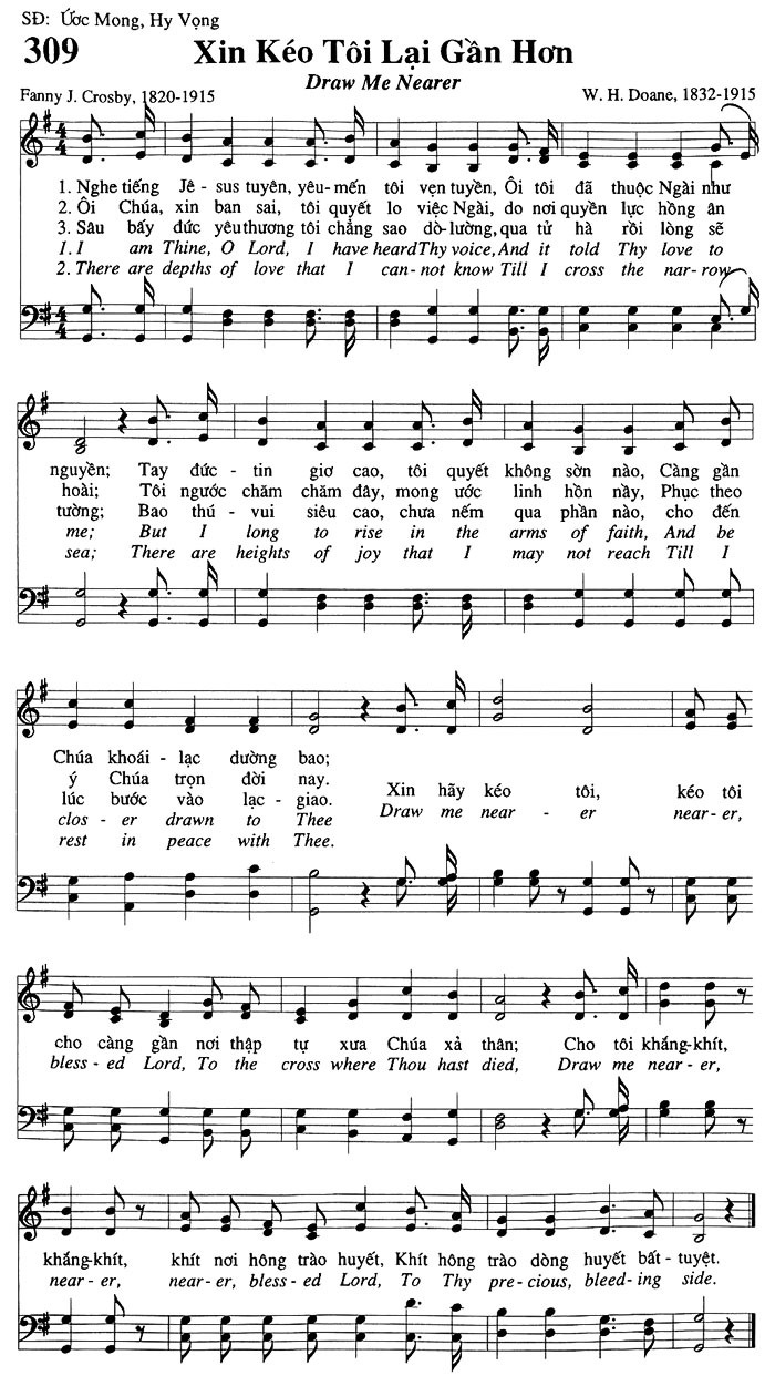 Sheet music: Xin Kéo Tôi Lại Gần Hơn