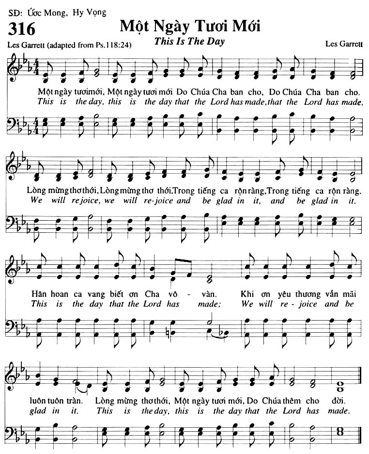 Sheet music: Một Ngày Tươi Mới