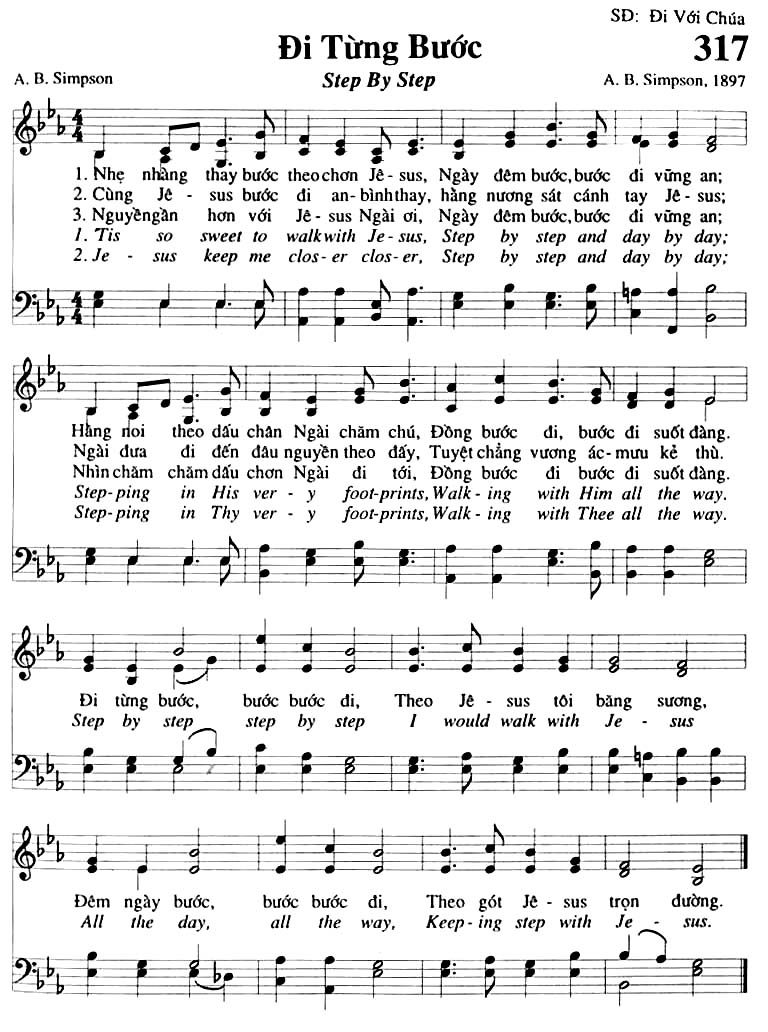 Sheet music: Đi Từng Bước