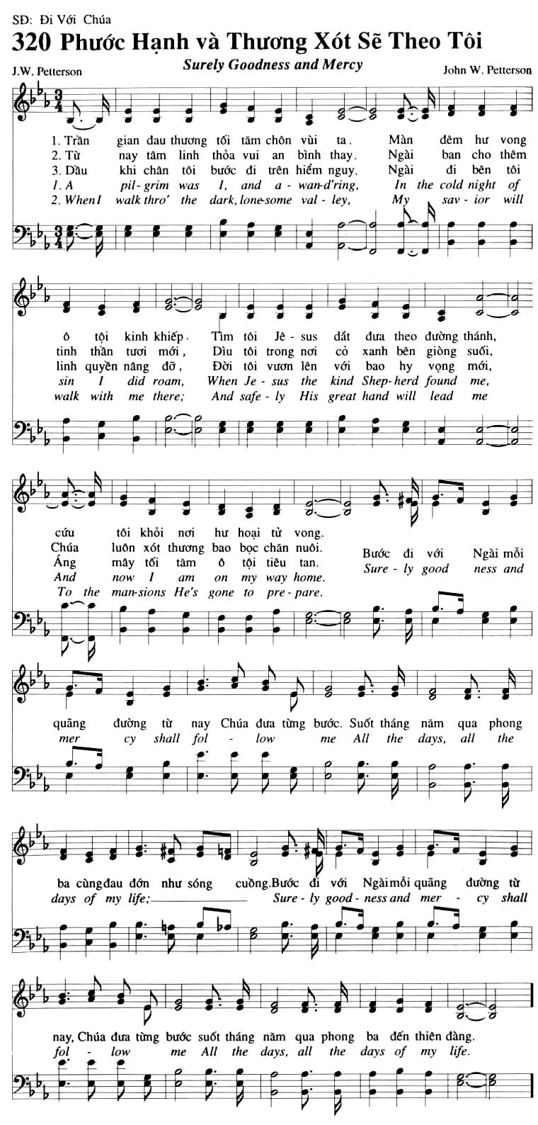 Sheet music: Phước Hạnh Và Thương Xót Sẽ Theo Tôi