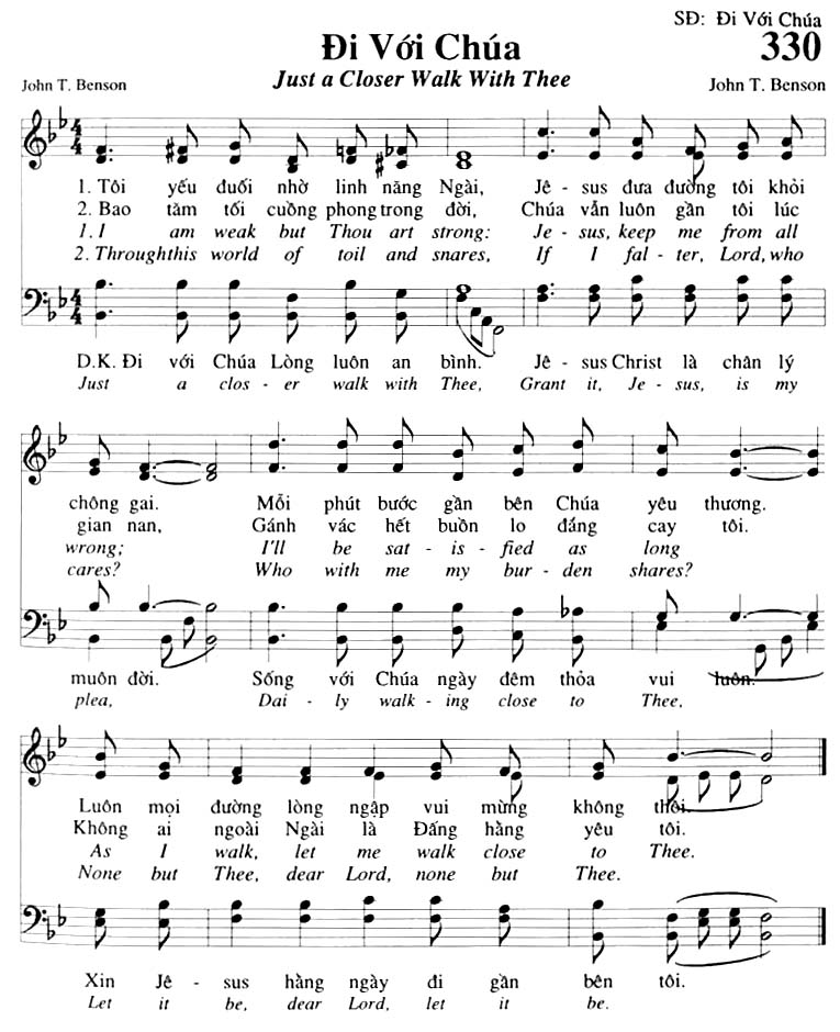 Sheet music: Đi Với Chúa
