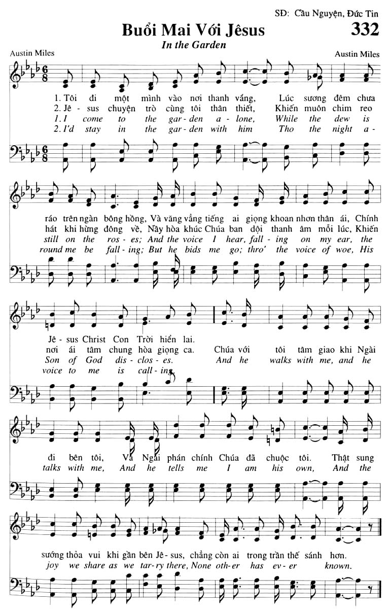 Sheet music: Buổi Mai Với Jesus