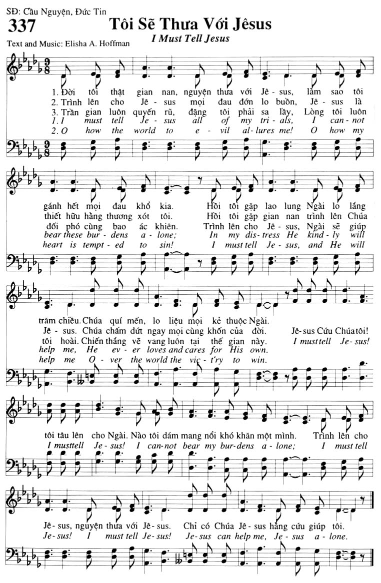 Sheet music: Tôi Sẽ Thưa Với Jesus