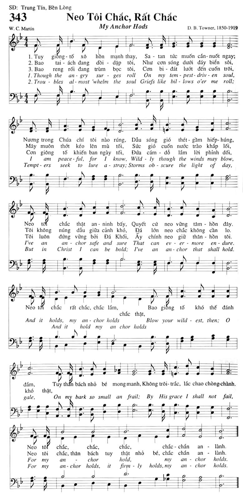 Sheet music: Neo Tôi Chắc, Rất Chắc