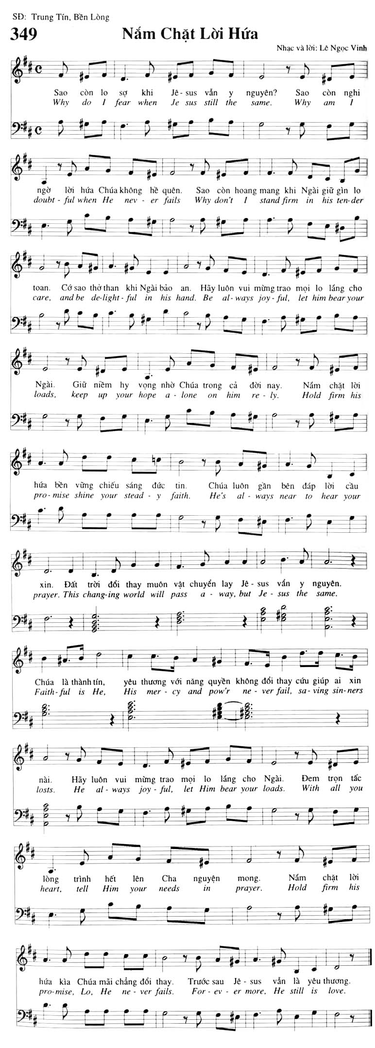 Sheet music: Nắm Chặt Lời Hứa