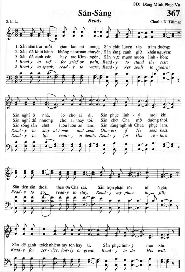 Sheet music: Sẵn Sàng