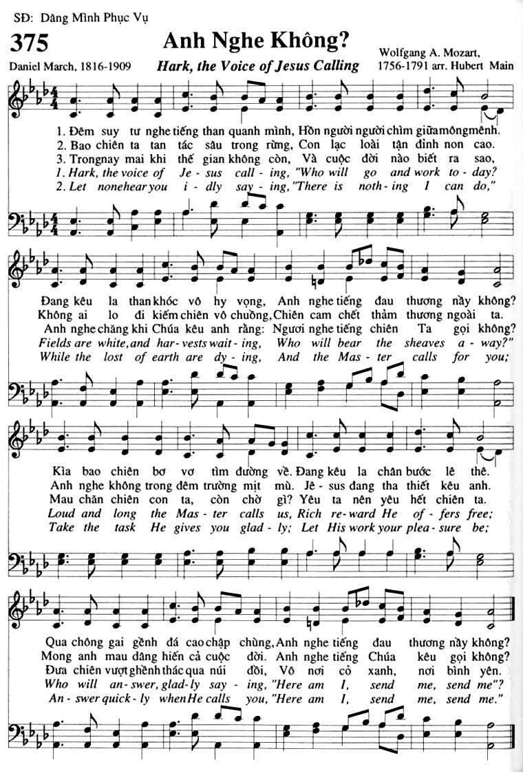 Sheet music: Anh Nghe Không