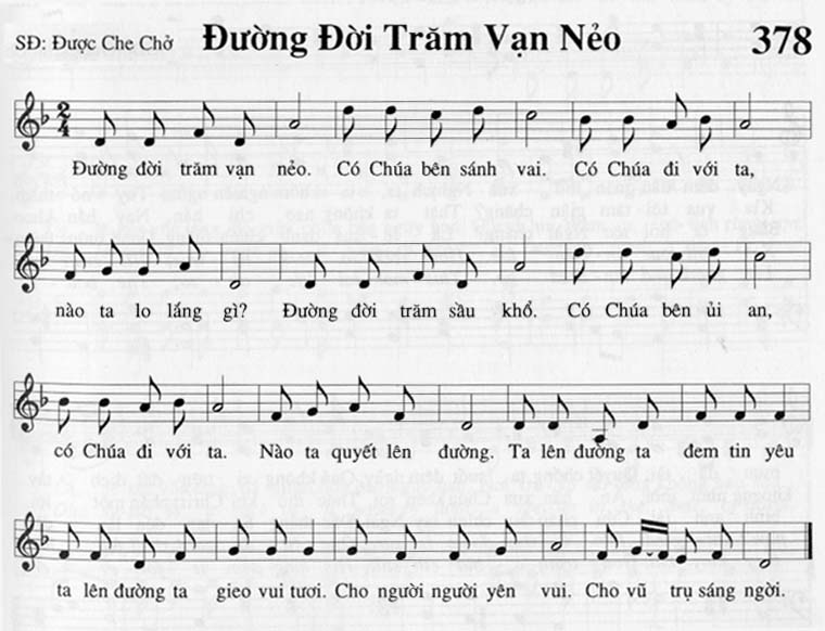 Sheet music: Đường Đời Trăm Vạn Nẻo