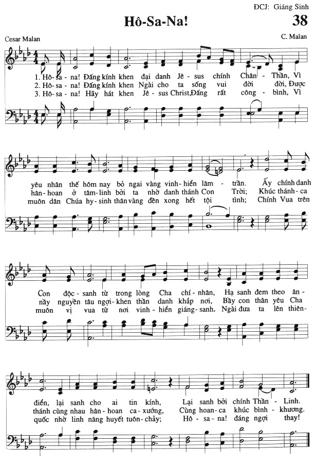 Sheet music: Hô-Sa-Na