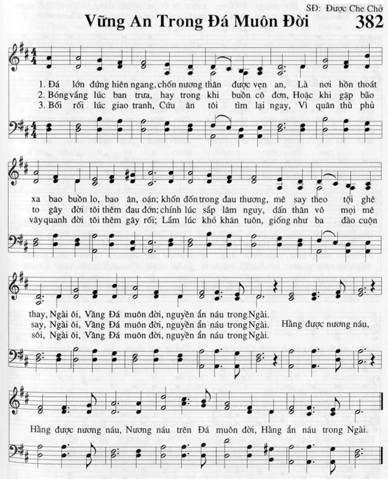 Sheet music: Vững An Trong Đá Muôn Đời