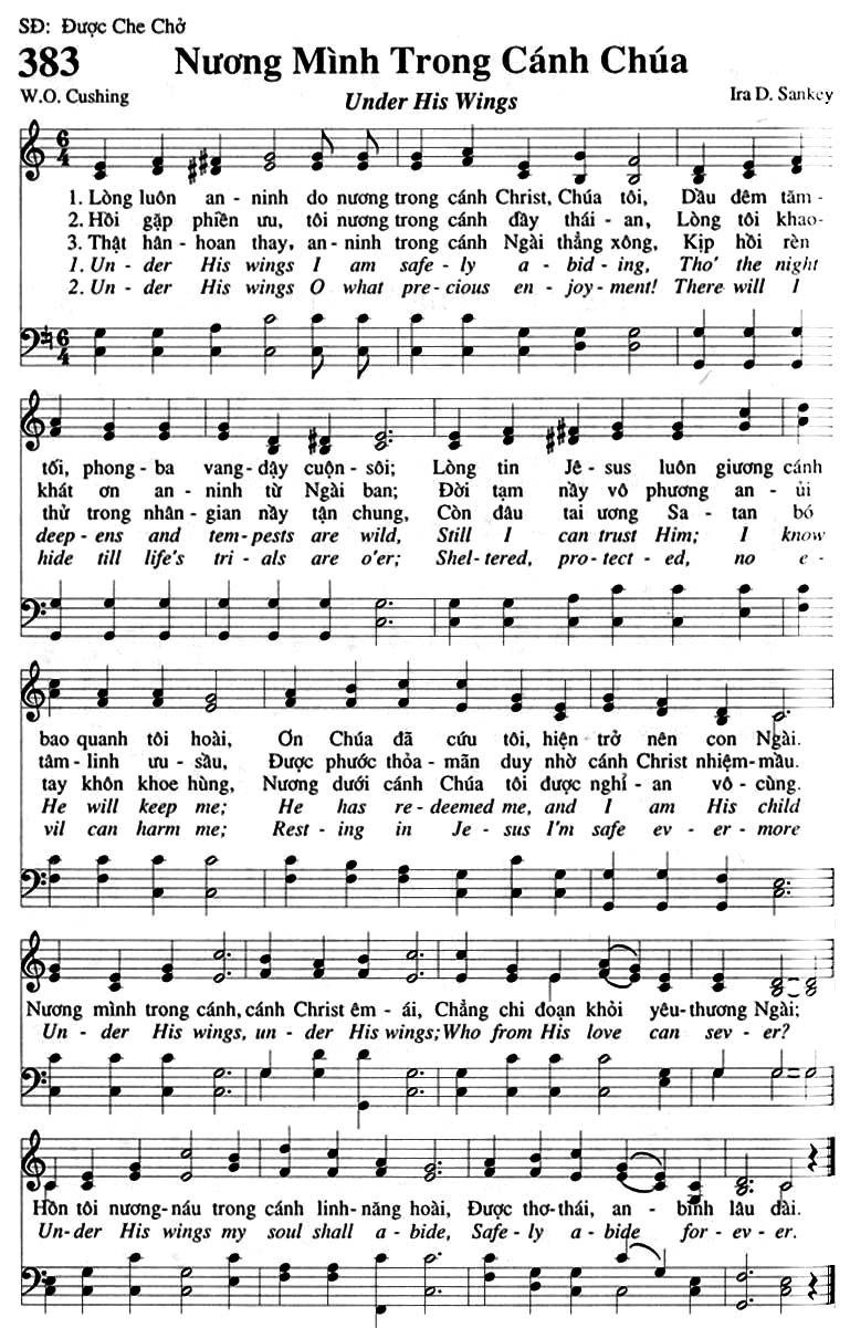 Sheet music: Nương Mình Trong Cánh Chúa
