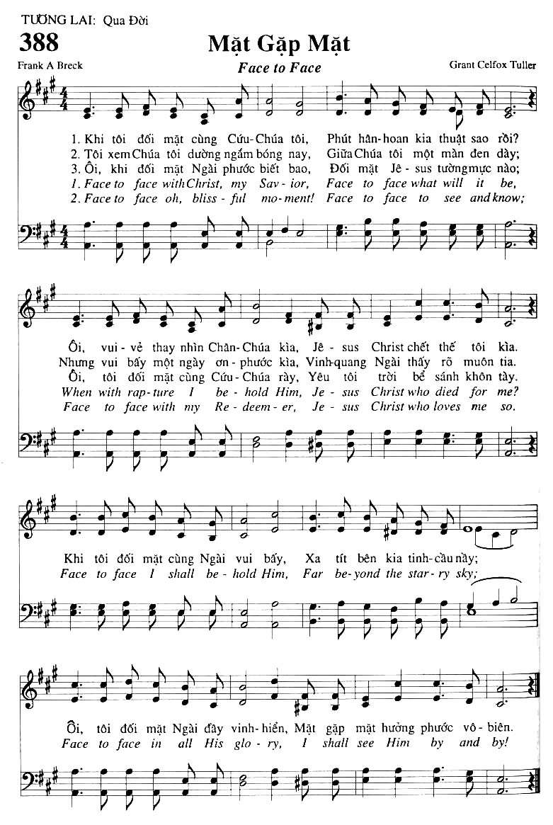 Sheet music: Mặt Gặp Mặt