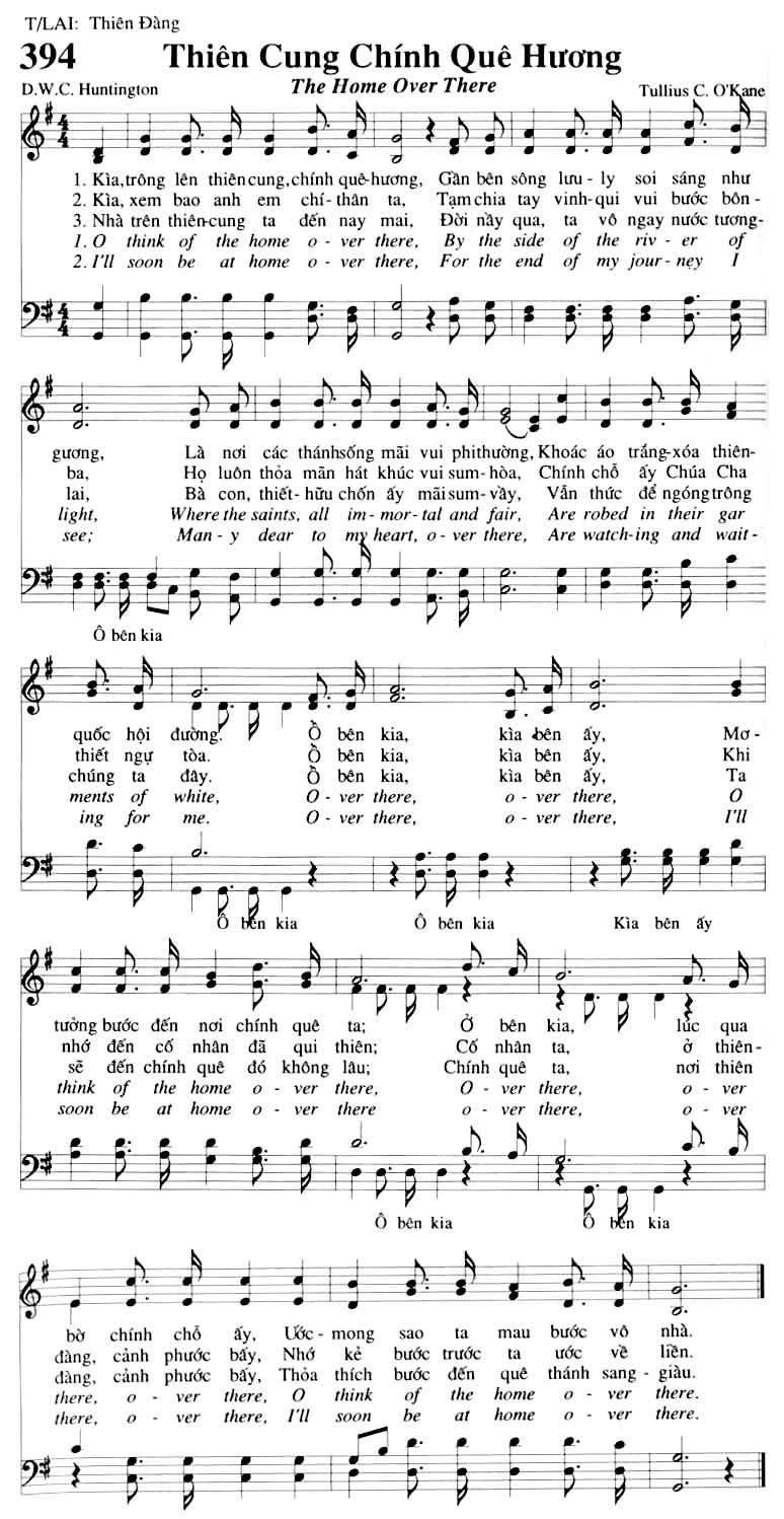 Sheet music: Thiên Cung Chính Quê Hương