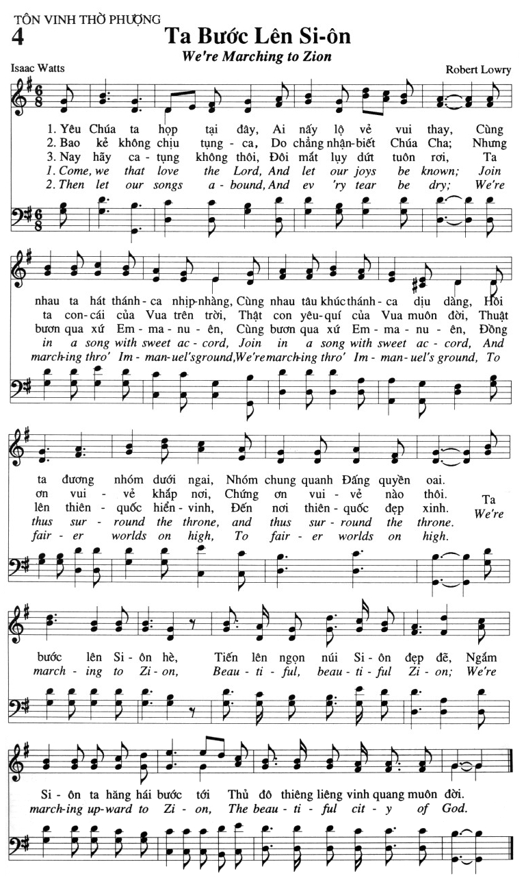 Sheet music: Ta Bước Lên Si-ôn