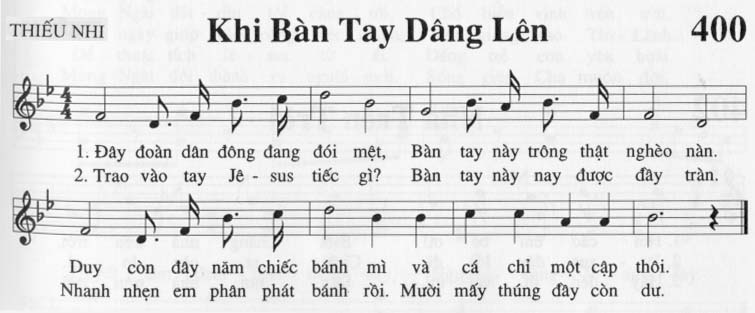 Sheet music: Khi Bàn Tay Dâng Lên