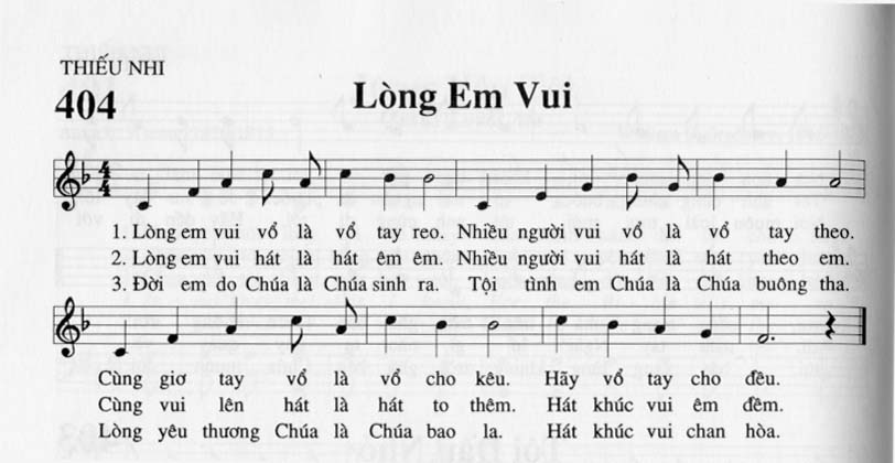 Sheet music: Lòng Em Vui