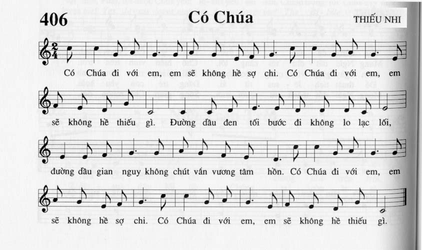 Sheet music: Có Chúa