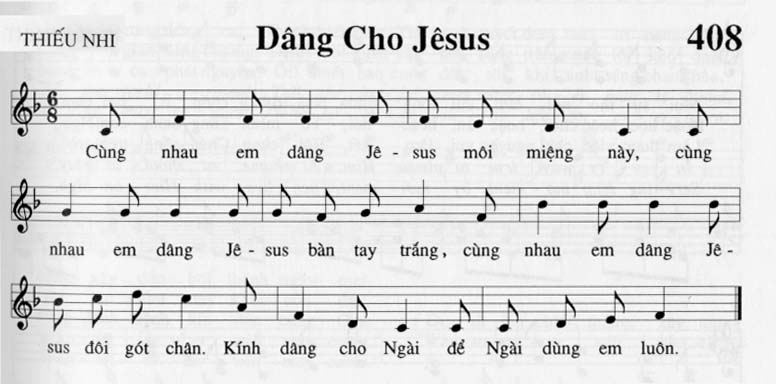 Sheet music: Dâng Cho Jesus