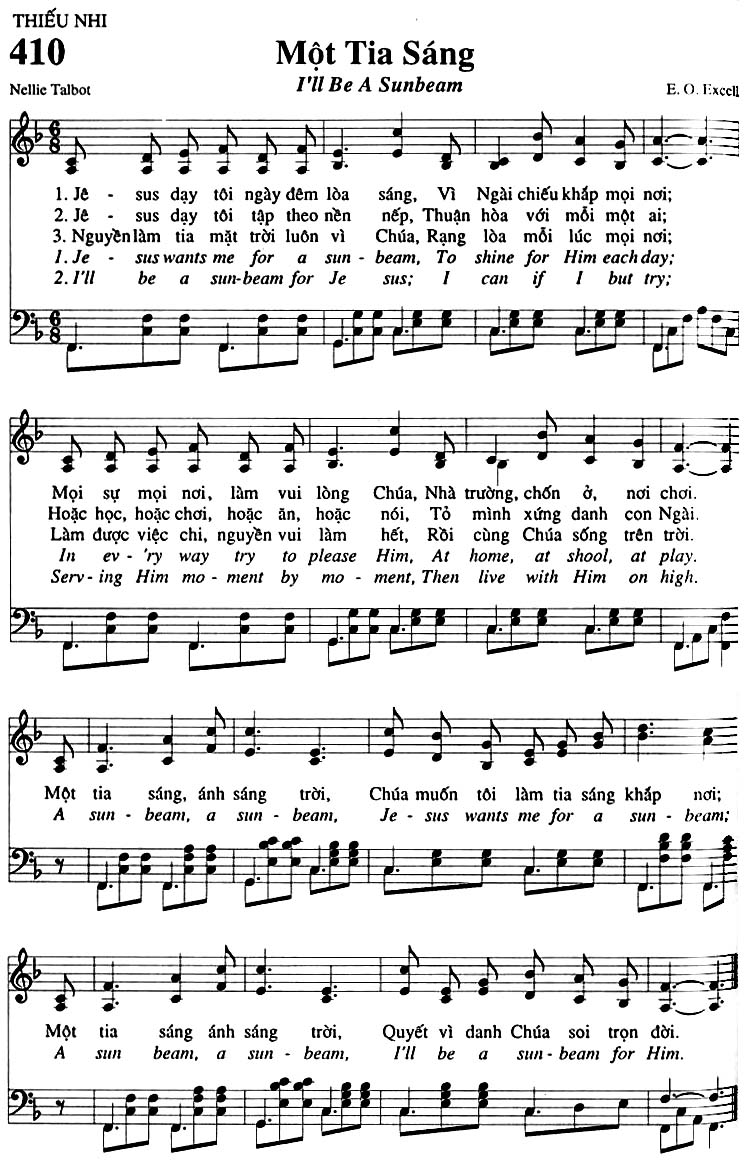 Sheet music: Một Tia Sáng