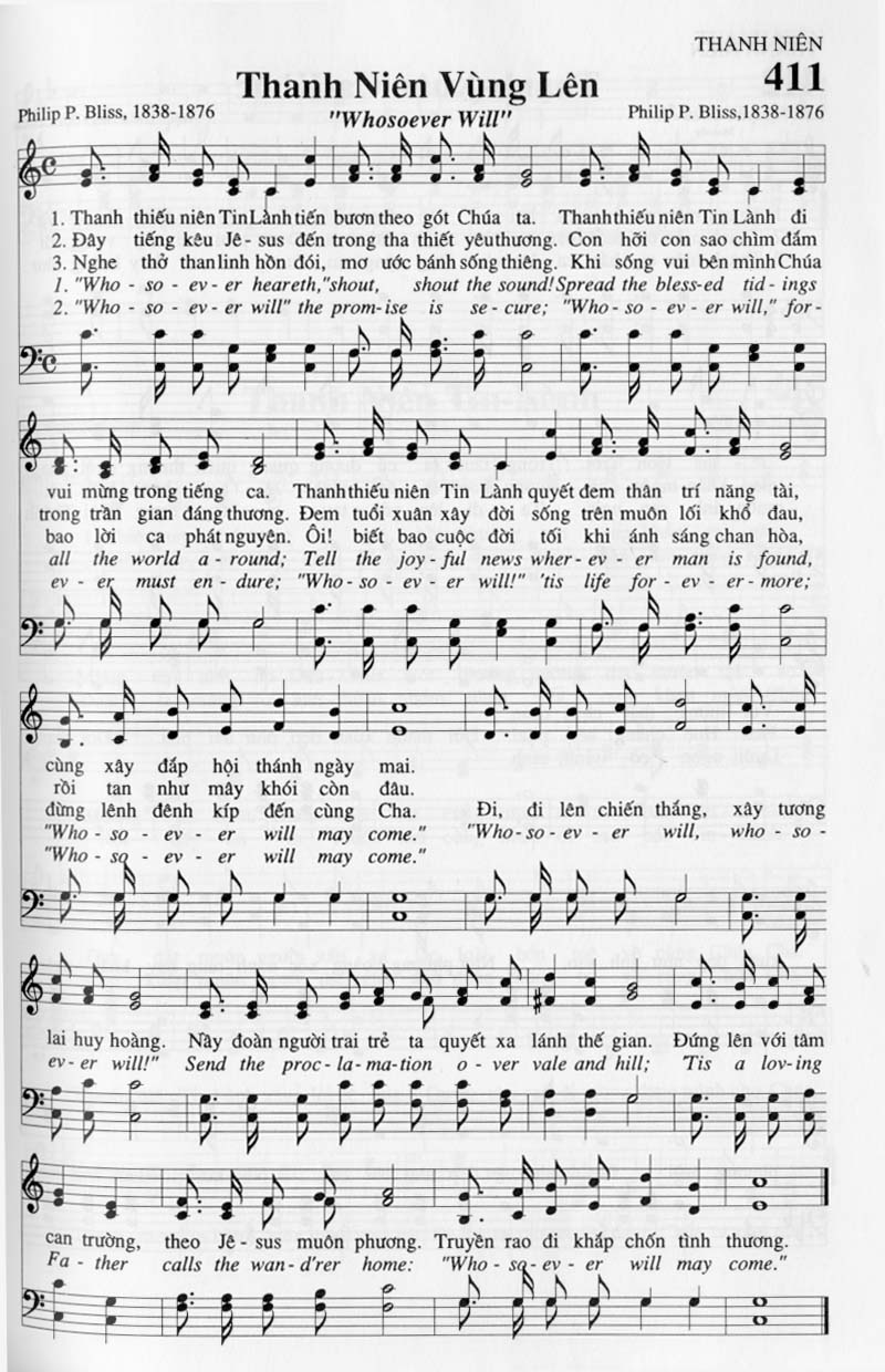 Sheet music: Thanh Niên Vùng Lên