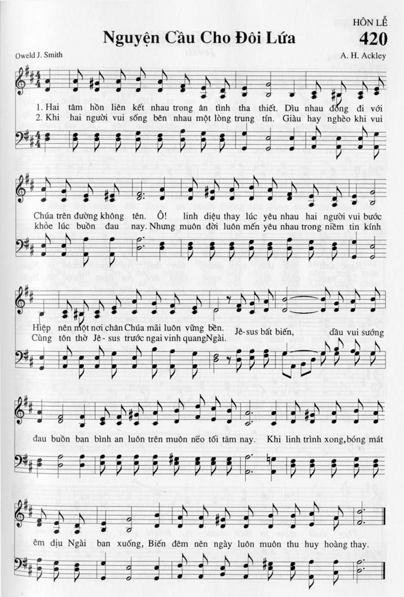 Sheet music: Nguyện Cầu Cho Đôi Lứa