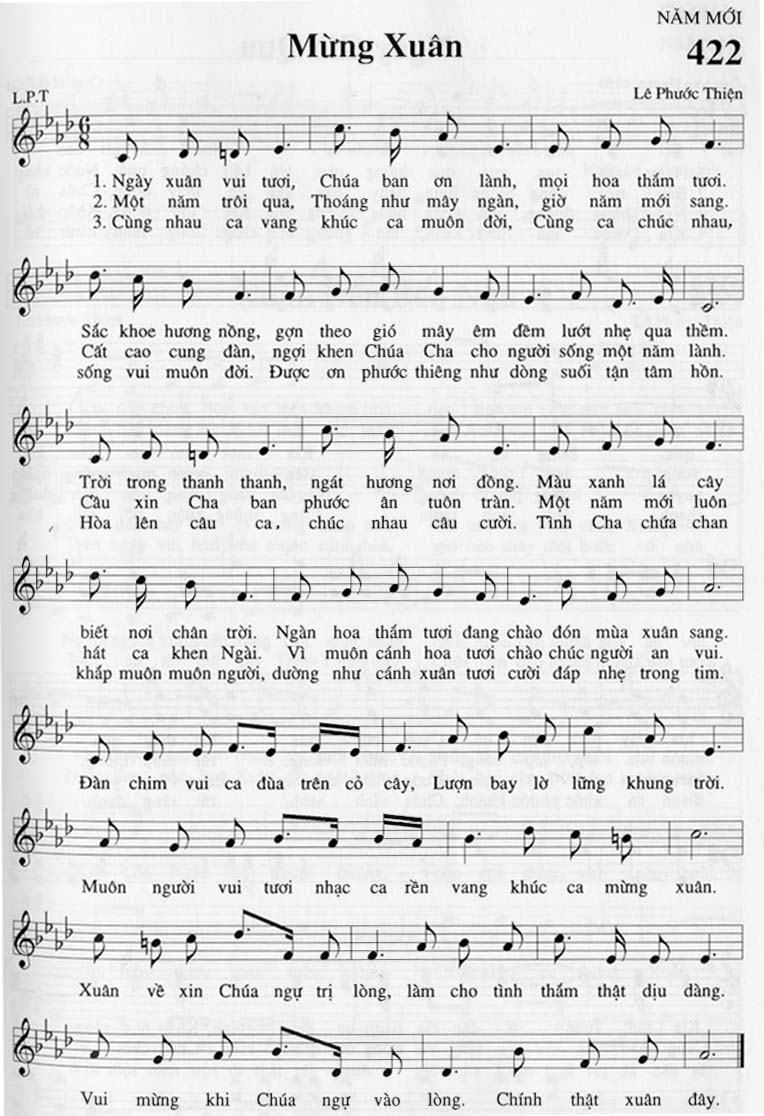Sheet music: Mừng Xuân