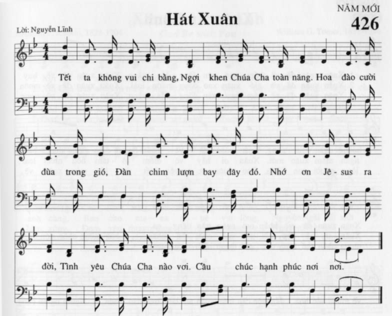 Sheet music: Hát Xuân