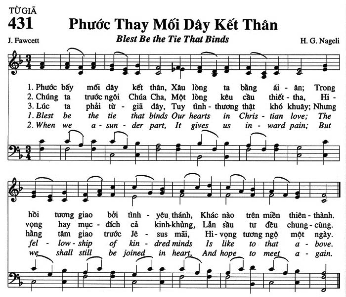 Sheet music: Phước Thay Mối Dây Kết Thân