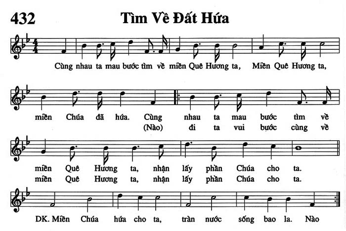 Sheet music: Tìm Về Đất Hứa