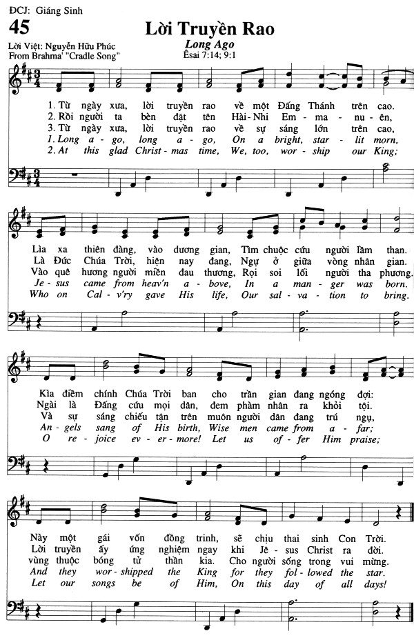 Sheet music: Lời Truyền Rao