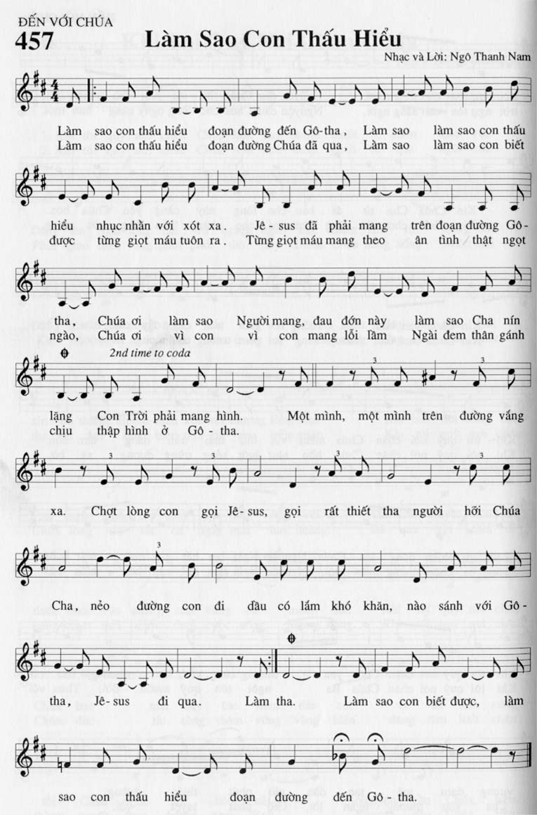 Sheet music: Làm Sao Con Thấu Hiểu