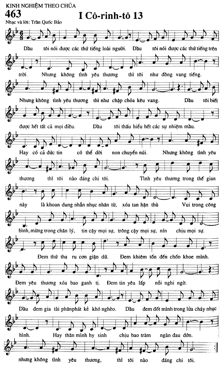 Sheet music: I Cô-rinh-tô 13