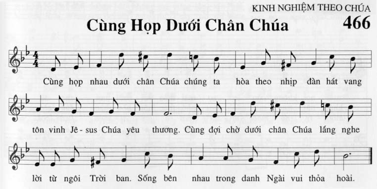Sheet music: Cùng Họp Nhau Dưới Chân Chúa