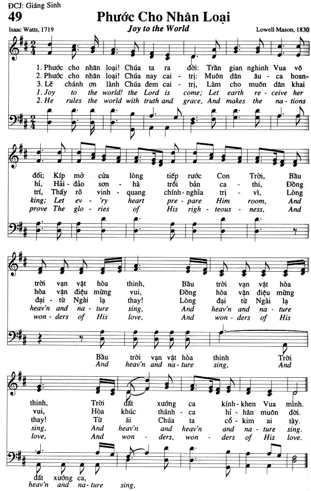 Sheet music: Phước Cho Nhân Loại